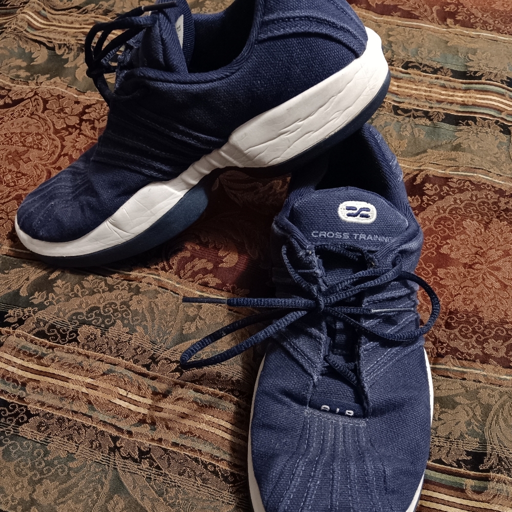 2001 Nike Air Cross Training Shoes (302957-411) Preowned Navy Blue Women's Sz8.5
